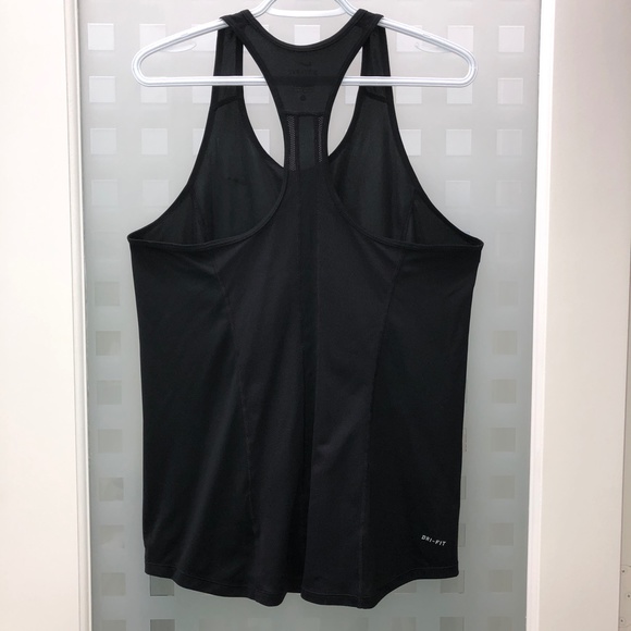 NIKE DRI-FIT Reflective Mesh Back Vent Scoop Neck Tagless Athletic Tank Top NEW! - Picture 5 of 10